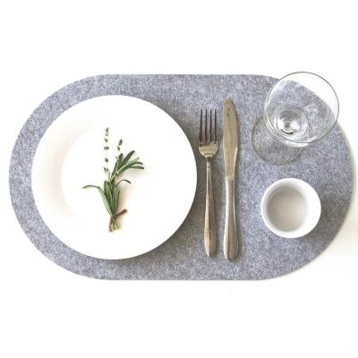 China Modern Felt Minimalist Play Place Mat Dining Table Sets for sale