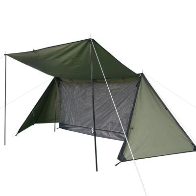 China Camouflage Game/Field Raising TC Cotton Shelter Tent Field Survival Camping Cotton Tent Camping Tent for sale