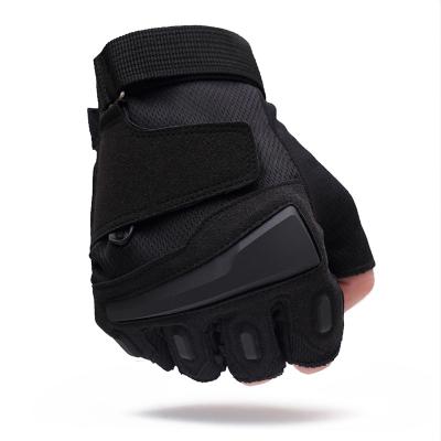 China Men's Sports Gloves Half-Finger Non-slip Riding Tactical Gloves Outdoor Fingerless Sports Fitness Wear-Resistant Shock Absorbing Gloves for sale