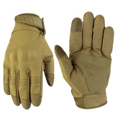 China Outdoor Tactical Full Finger Gloves Motorcycle Long Finger Sports Fighting Protective Riding Gloves for sale