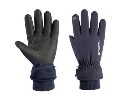 China Winter Outdoor Ski Sports Warm Ski Plus Velor Non-Slip Touch Screen Winter Cycling Cold Proof Outdoor Windproof Waterproof Gloves for sale