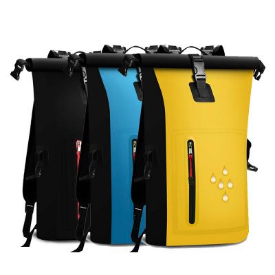 China Outdoor Water Resistant Products Waterproof Bag PVC Backpack With Reflective Brand Waterproof Bag Backpack for sale