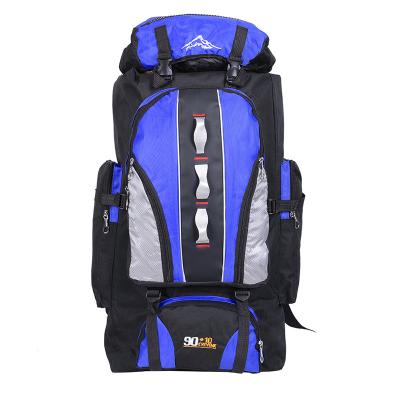 China Newest Fashinable Professional Outdoor Waterproof 100l Large Capacity Nylon Outdoor Hiking Bag for sale