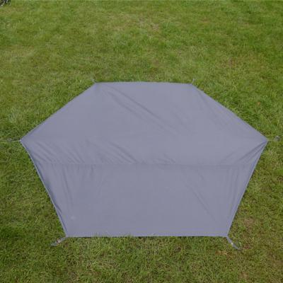 China Outdoor Picnic Folded Picnic Covering Mat Thickened Ground Cloth Hexagonal Ground Cloth Tent Camping Field Waterproof Moisture Proof Floor Mat for sale