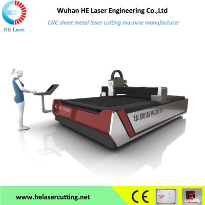 China Máquina de corte de aço inoxidável do laser, equipamento industrial HECF3015IIWJ do cortador do laser à venda