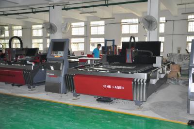 China Alloy Steel / Carbon Steel Laser Cutting Machine High Stiffness Water Cooling Way for sale