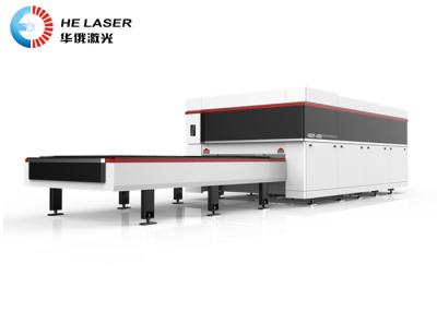 China high power large format exchange worktable fully enclosed fiber laser cutter with camera cutting stainless steel sheet for sale