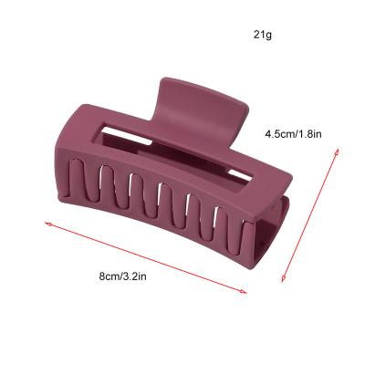 China Environmentally Friendly Fashion Korea Hair Accessories Snap Large Cross Design Handle Claw Hair Clips for sale