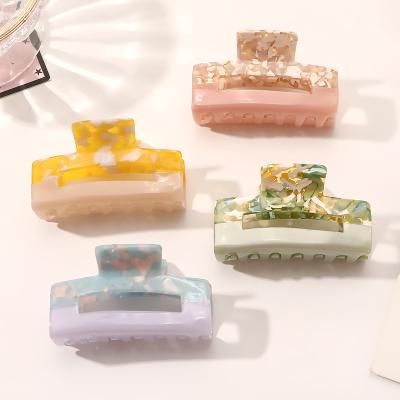 China Women hair hand 7.5cm middle korean hair clip acetate ice cream hair clip summer hair claw for sale