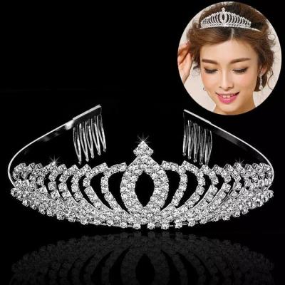 China Wedding Accessorize Wedding Bridal Crown Tiara Crystal Crowns For Brides Hair Accessories for sale