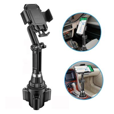 China New Design Car Cup Drink Cup Phone Holder Universal Mobile Phone Holder With Large Diameter Cup Cell Phone Holder Up To 6.5 Inch Mobile Phone for sale