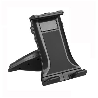 China ABS+silicone Car Phone Holder For Car Universal 360 Mobile Phone Holder Car Mount CD Slot Rotating Mobile Phone Holder for sale