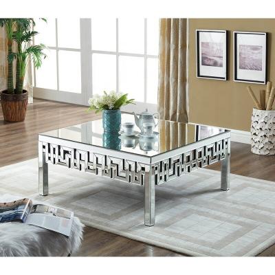 China Extendable Luong Mirrored Glass Coffee Table for sale