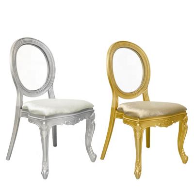 China Modern Royal Luxury Lorero Banquet Event Seat PP Resin Dining Chairs for sale