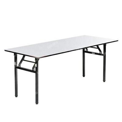 China Modern Wholesale Foldable Plywood Cover Canteen PVC Folding Tables for sale