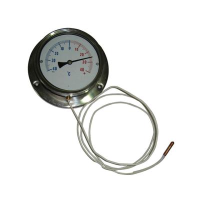 China Industrial Full Flange Air Condition Stainless Steel Front Back Capillary Thermometer for sale