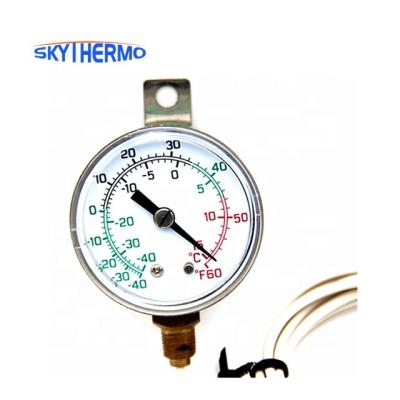 China HVAC Use SS304 Case Remote Reading Industrial Dial Capillary Thermometer With PVC Coated Capillary for sale