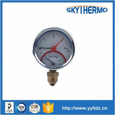 China ABS liquid filled metediar gauge air pressure gauge thermomanometer with good price for sale