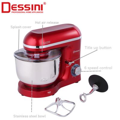 China DESSINI Household New Product Home Kitchen Stand Mixer 6.5l Multifunctional Electric Food Blender Milk Blender for sale