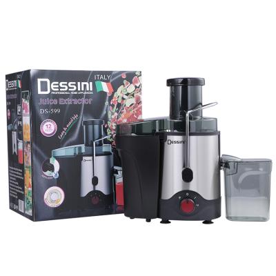 China Household DESSINI Wholesale Good Quality Stainless Steel Home Appliances 2 Speeds Multifunctional Electric Juicer for sale