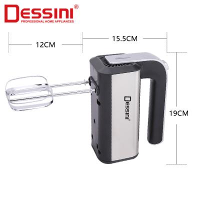 China With DESSINI Premium Electric Speed ​​Mixer Stainless Steel Accessories Storage Handheld Portable Food Blender for sale