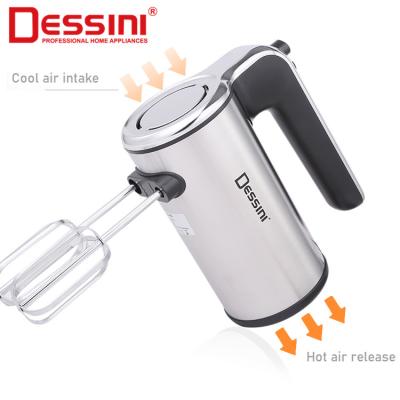 China With Whisk DESSINI Hot Selling Kitchen Appliances Egg Mixer Stainless Steel Professional Hand Beat Electric Cooking Mixer for sale