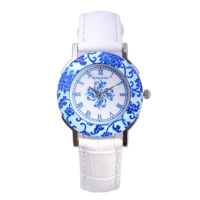 China Hot Selling Artificial Marble Alarm Jade Mens Watches Custom Logo Brand for sale