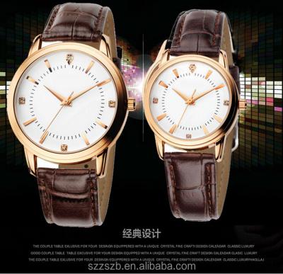 China Non-specific professional watch factory direct explosion models, couples fashion simple lady watch strap gift leather watches for sale