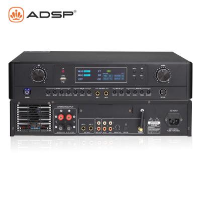 China 24Bit-DSP(ECHO+REVERB) 2*500W power amplifier Mixer Sound System Professional Digital Stereo Echo Mixing Ktv Karaoke Audio Amplifier for sale