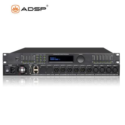 China Metal Output DSP Audio Speaker Management Digital Processor Digital Crossover System Processor DP460 4 Input 6 out for sale