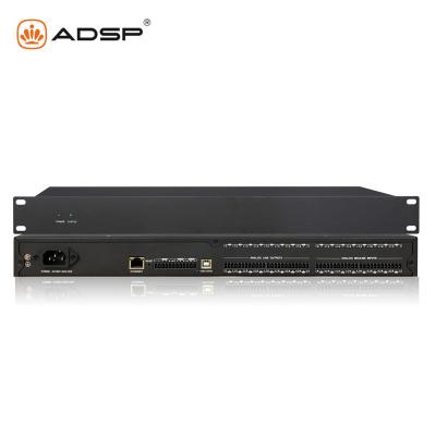 China Gain 8 In 8 out DSP Audio Processor with AFC/ AEC/ ANC/ Auto Mixer/ RS 232 and Camera Control for sale