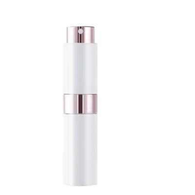 China Personal Care 10ml Custom Spray Bottle Empty Twisted Aluminum Refillable Perfume Bottle for sale