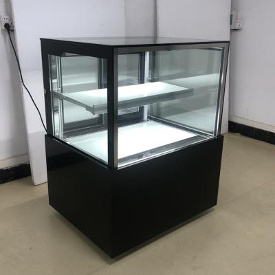 China Single-Temperature Commercial Glass Door Donut Pastry Refrigerator Bakery Cake Showcase for sale