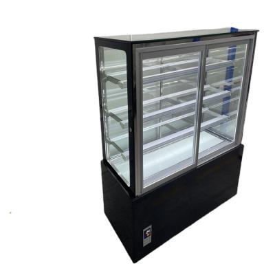 China Single-Temperature Front Open Style Right-Angle Supermarket Cake Chiller Showcase for sale