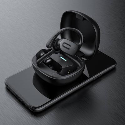 China True Auto-switching center-slave mode Connection 2 Devices Wireless Earphone Noise Canceling Earbud Case Mini Mobile Phone Waterproof Wireless Ear-hooks for sale