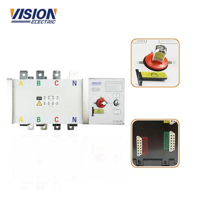 China VISION 800A stable and reliable power automatic transfer switch generator ATS 4P 4 double poles for sale