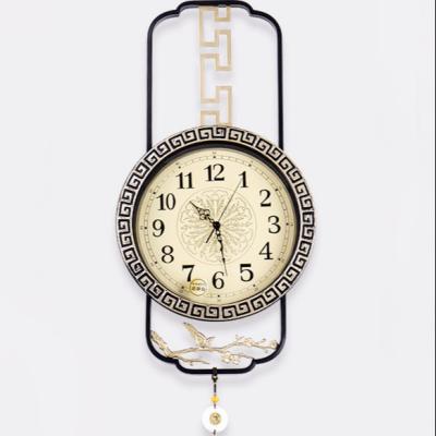 China New Antique Style Chinese Style Mute Home Furnishing Decoration Wall Clock Decor for sale