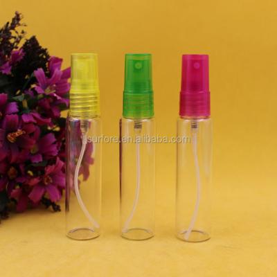 China 30ml tube glass cosmetic vial with pump and plastic screw cap for sale