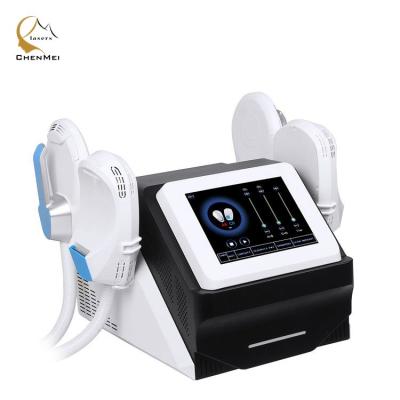 China High Intensity Focused Weight Loss Electromegnetic EMS Muscle Stimulator Machine 4 Handles for sale