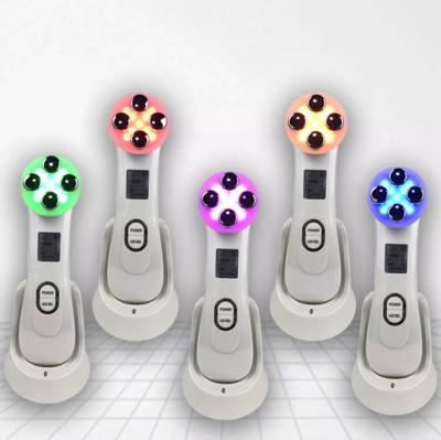 China Face Lift Skin Care Portable Handheld Facial Massager Home Use Wrinkle Removal EMS Device RF Massager for sale