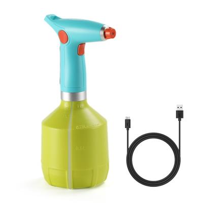 China Stream Spray Bottle with Adjustable Flow Tip Automatic Electric Garden Sprayer 1L USB Battery Rechargeable Fine Mist To Stream Spray Bottle With CE Approved for sale