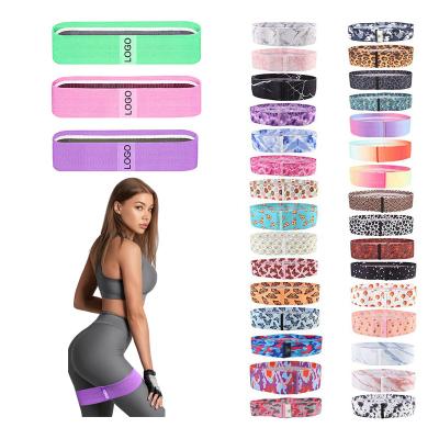 China Custom Bitjoy Logo Leg Hip Booty Loop Non-Slip Resistance Bands Resistance Band Set Exercise Gym Workout Fitness Bands for sale