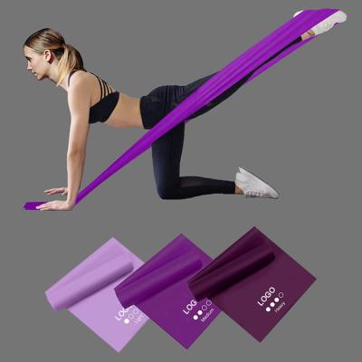 China Non-slip resistance bands wholesale pilates workouts stretch resistance thera band fitness leg exercise latex latex yoga stretching band for sale