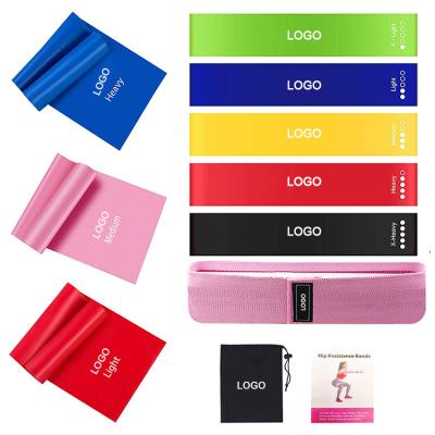 China Non-Slip Resistance Bands Custom Hip Band Elastic Fitness Latex Resistance Bands Power Band Black Bungee Resistance Bands for sale