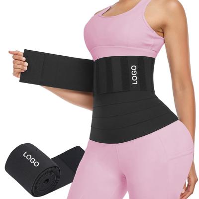 China Women Comfortable Breathable Elastic Ladies Neoprene Fat Burning Waist Slimming Sweat Belts Trimmer Belt Waist Wrap With Buckle for sale