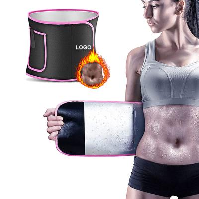 China Customized Logo Comfortable Breathable Elastic Belly Sweat Bandage Wrap Ladies Neoprene Silver Sauna Waist Slimming Trainer Belt For Women for sale