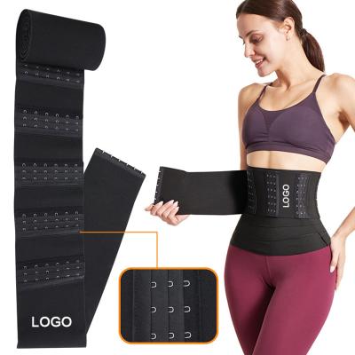 China Wholesale Neoprene Body Waist Wraps Custom Powder Comfortable Elastic Band Fat Burning Wrap For Women for sale