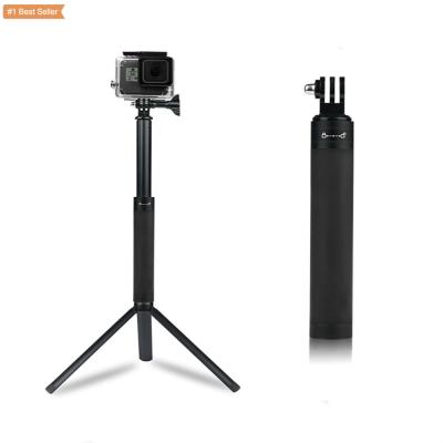 China Customized Flexible Portable Mini Handheld Tripod Adjustable Stainless Steel Tripod Q03 Selfie Stand Aluminum Mobile Stick for sale