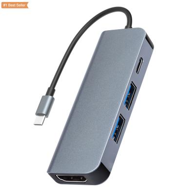 China Mobile Devices Computer Thunderbolt 3 Dock .desk 4 in1 USB-C to Type C USB 3.0 Splitter HD Adapter Thunderbolt 2 Adapter Laptop Accessories 4 in 1 Hub for sale