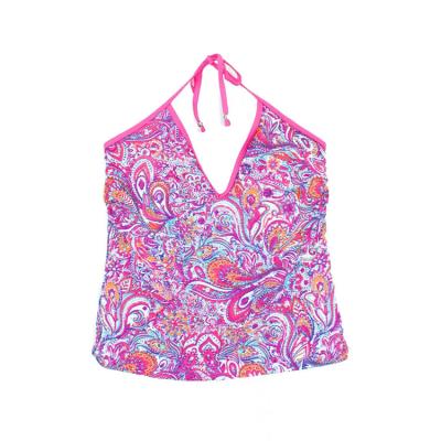 China Breathable Halter Neck All Over Print Tankini Swimwear Bathsuit Abstract Beachwear for sale